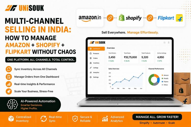 Multi-Channel Selling in India: How to Manage Amazon + Shopify + Flipkart Without Chaos
